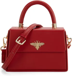Milan Chiva Small Top Handle Purses for Women Mini Satchel Crossbody Bag Elegant Square Bag