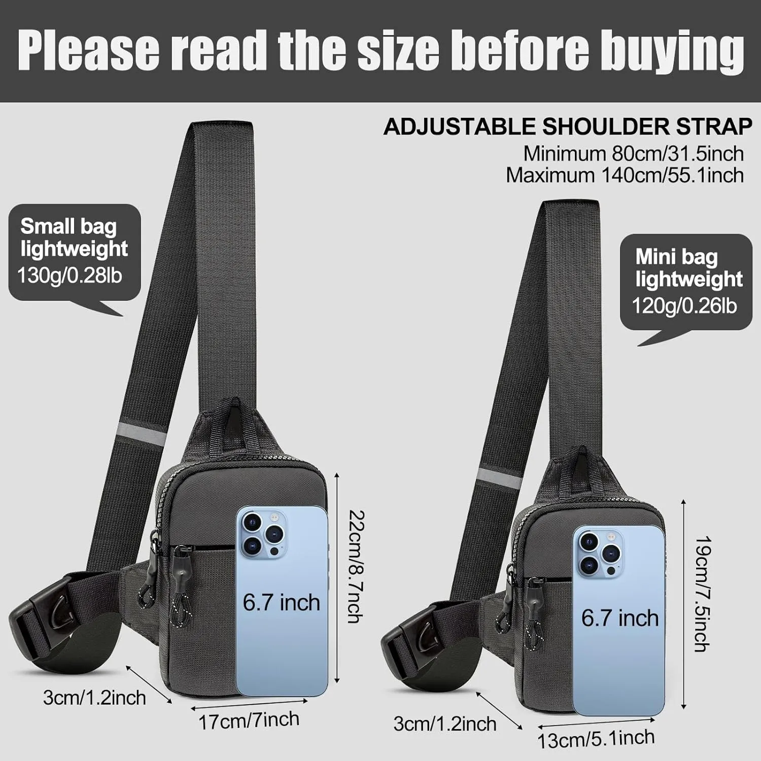 Mini Sling Bag Men Small Crossbody Bag Women Fanny Packs Casual Personal Pocket Bag Backpack Phone Chest Bag