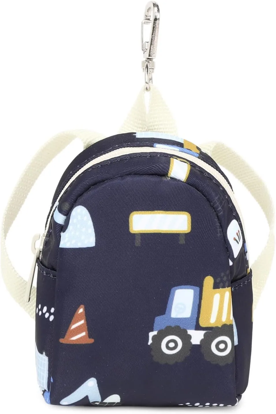 MIRLEWAIY Little Kids Travel Backpack Preschool Cute Kindergarten School Bag Daycare Rucksack for Boys with Coin Pouch, Muck truck, Navy blue