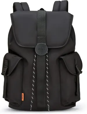 mixi Travel Laptop Backpack for Women & Men Carry On Backpack fits 16'' Laptop, Waterproof Lightweight Casual Hiking Weekender Bags Rucksack,17 Inch, Knight Black