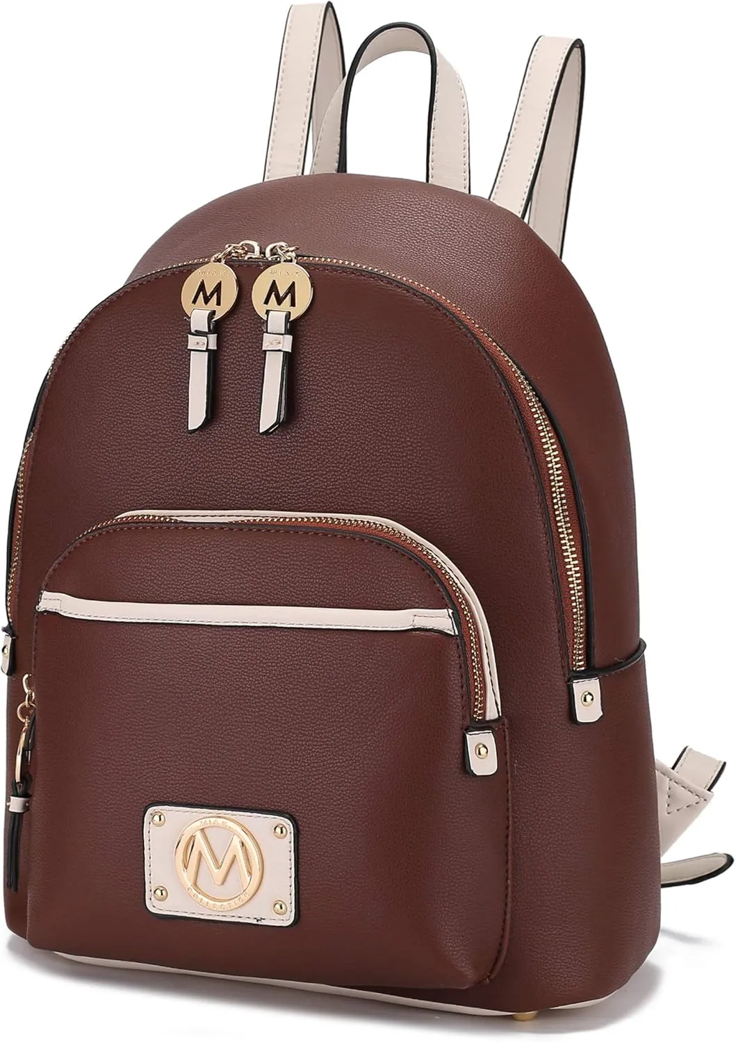 MKF Collection Backpack for Women, Vegan Leather Bookbag Top-Handle Ladies Travel bag by Mia k