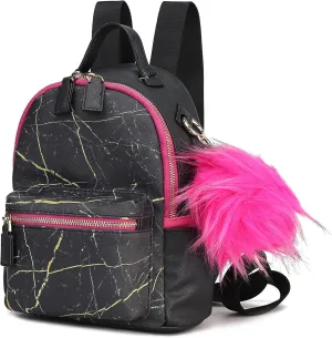 MKF Collection Backpack for Women, Vegan Leather Bookbag Top-Handle Ladies Travel bag by Mia k