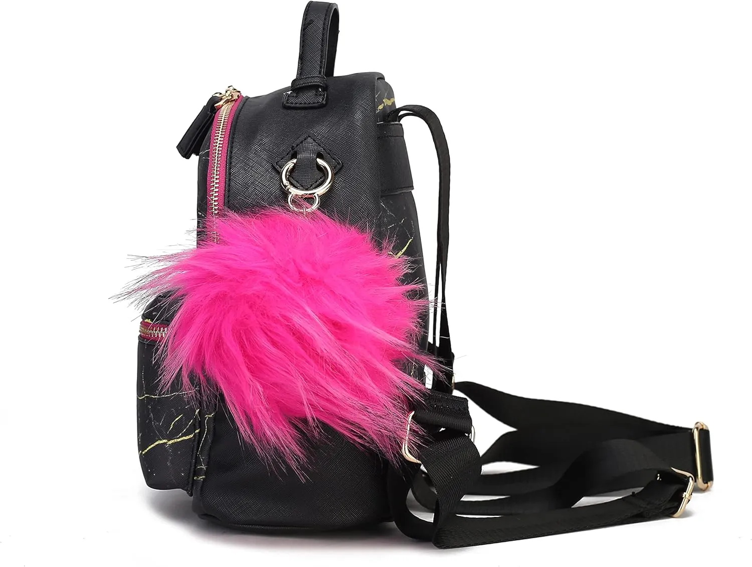MKF Collection Backpack for Women, Vegan Leather Bookbag Top-Handle Ladies Travel bag by Mia k