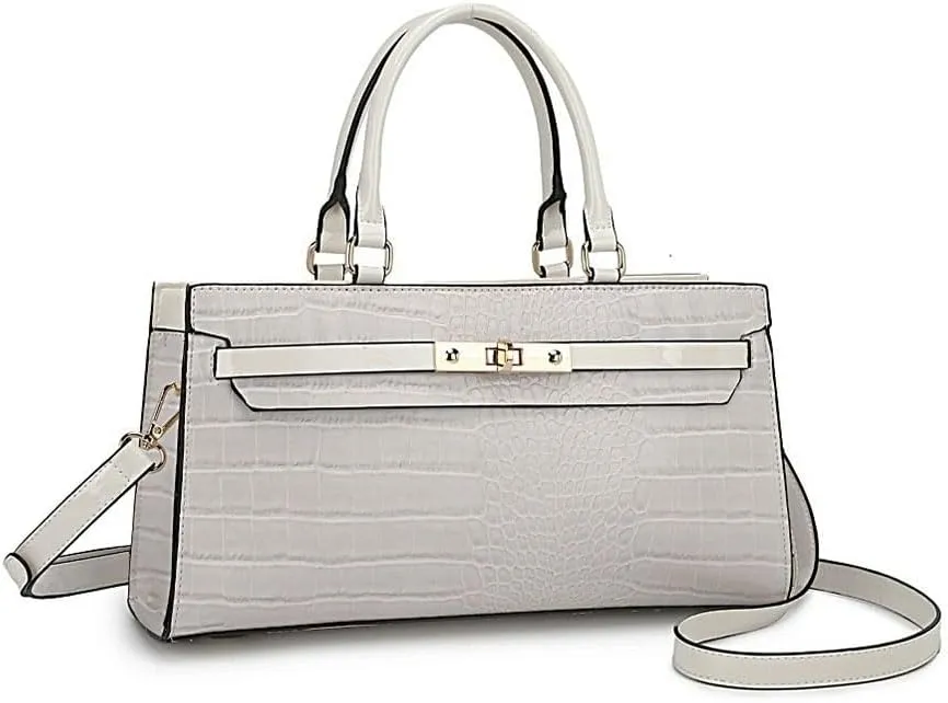 MKF Collection Satchel Bag for Women’s, Vegan leather Crossbody Handbag Top-Handle Purse