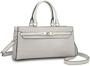 MKF Collection Satchel Bag for Women’s, Vegan leather Crossbody Handbag Top-Handle Purse