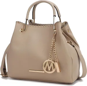 MKF Collection Tote Bag for Women, Vegan Leather Top-Handle Shoulder Bag Handbag Purse by Mia K