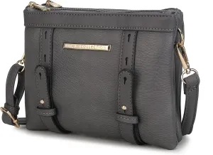 MKF Crossbody Bags for Women – PU Leather Lady Pocketbook Handbag – Side Messenger Purse, Shoulder Strap