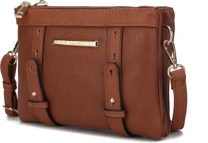 MKF Crossbody Bags for Women – PU Leather Lady Pocketbook Handbag – Side Messenger Purse, Shoulder Strap