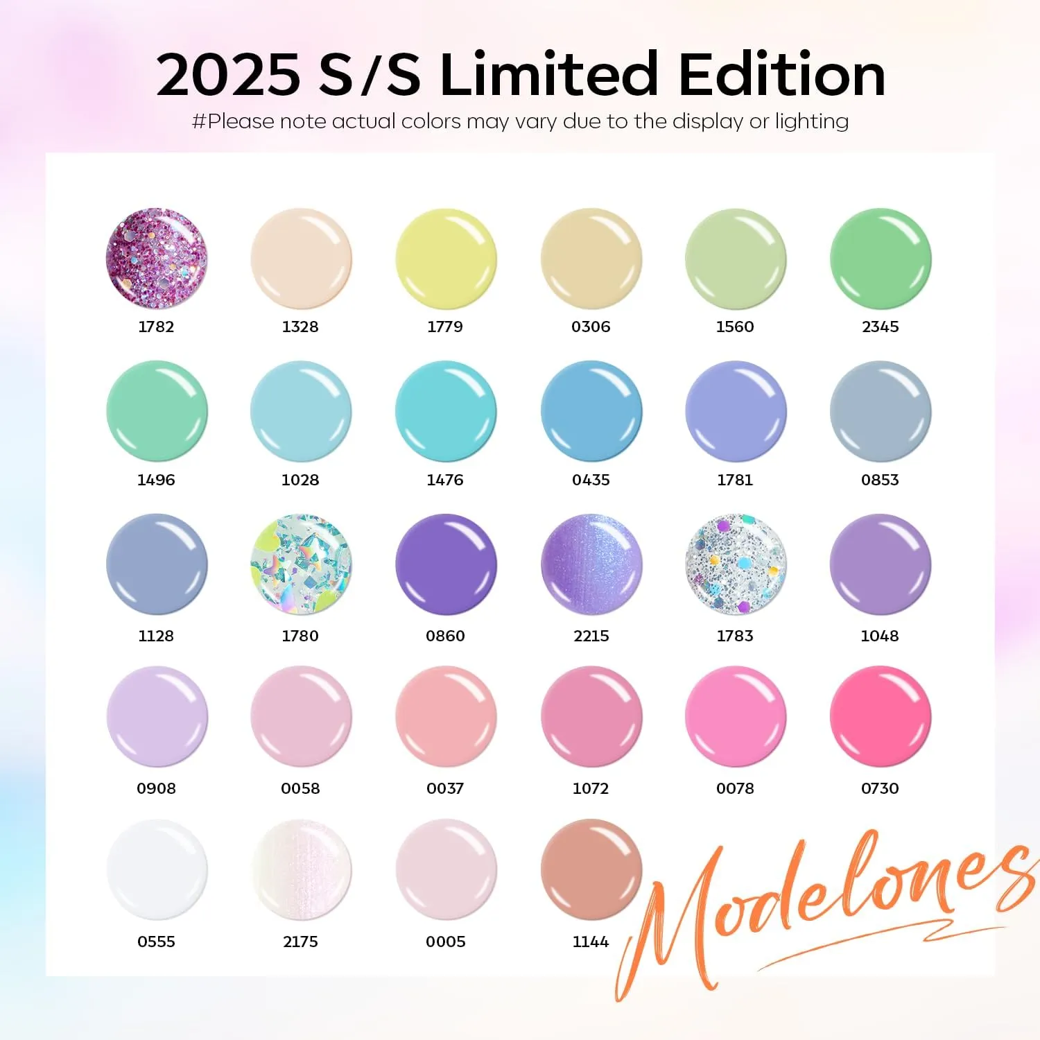 modelones 32 PCS Spring Gel Nail Polish Set, 28 Colors Easter Pastel Gel Polish with No Wipe Base Coat, Glitter & Glossy & Matte Top Coat Maracon Colors Soak Off LED Nail Art Kit