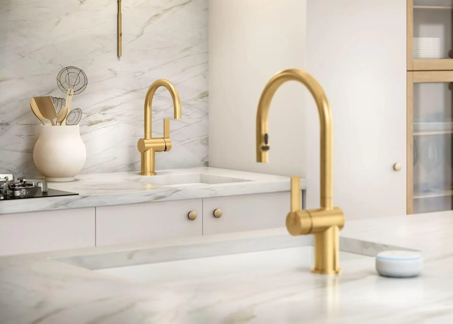 Moen 5622BG CIA Single Handle Bar Faucet, Brushed Gold