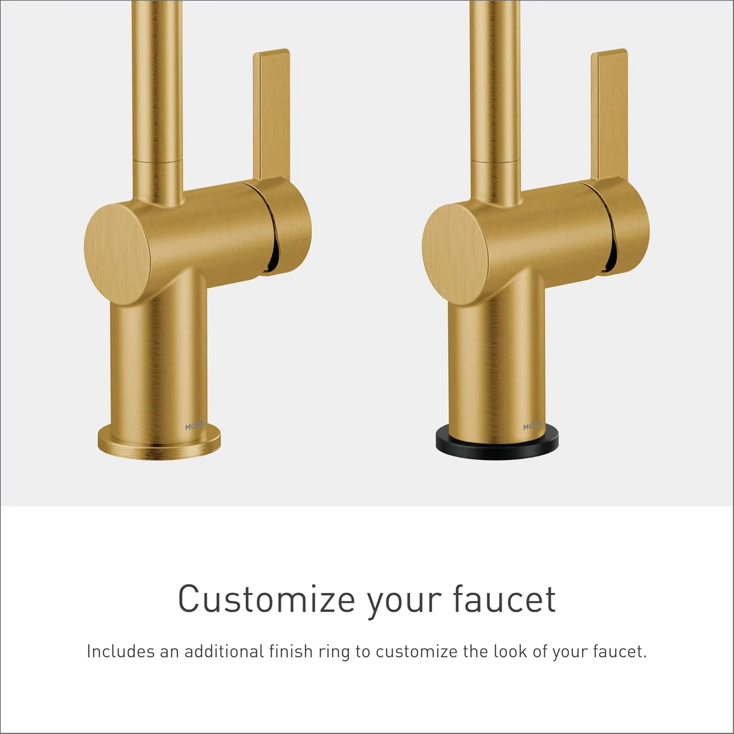Moen 5622BG CIA Single Handle Bar Faucet, Brushed Gold