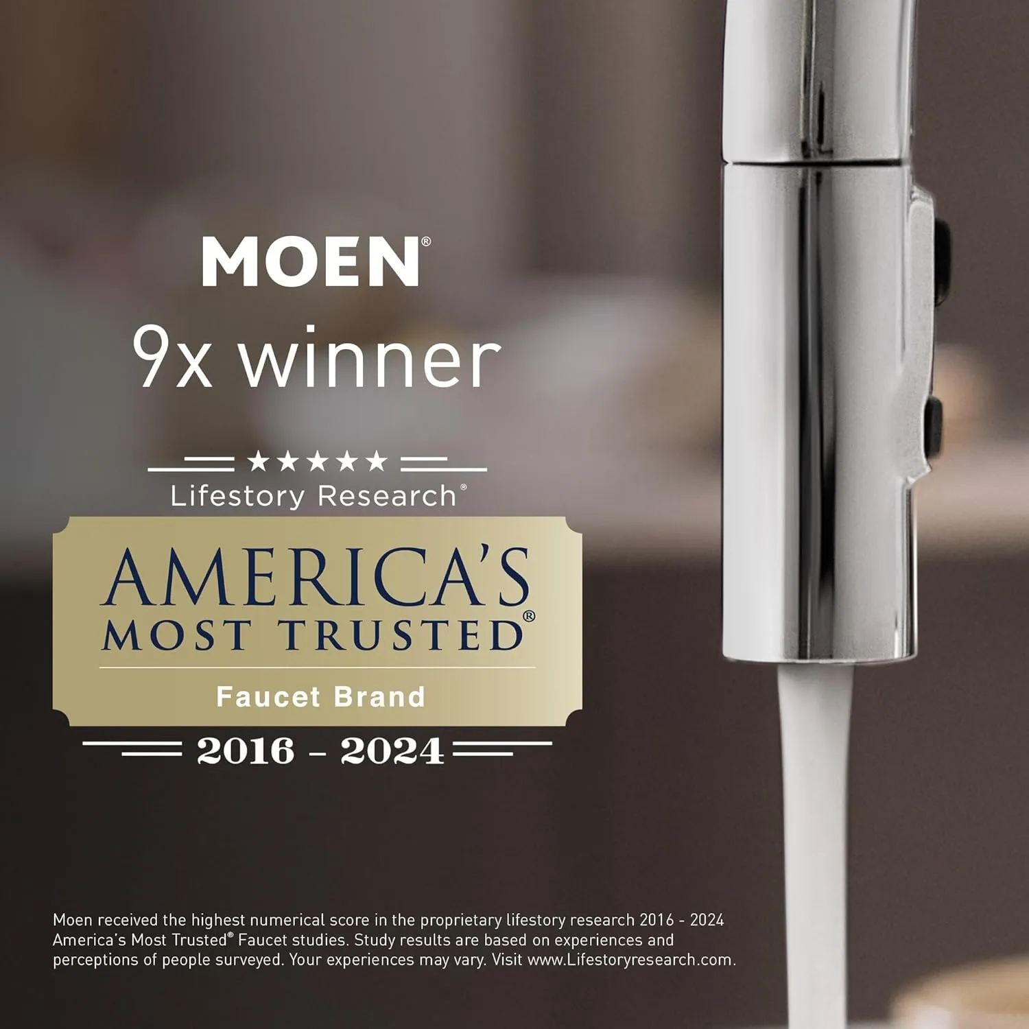 Moen 5922 Cia Single Handle Bar Faucet with Optional Matte Black Accents, Chrome