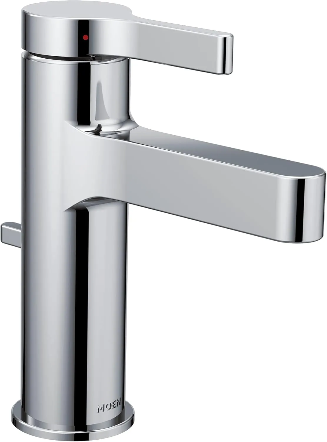 Moen Vichy Chrome One-Handle Single Hole Modern Bathroom Faucet, 6710