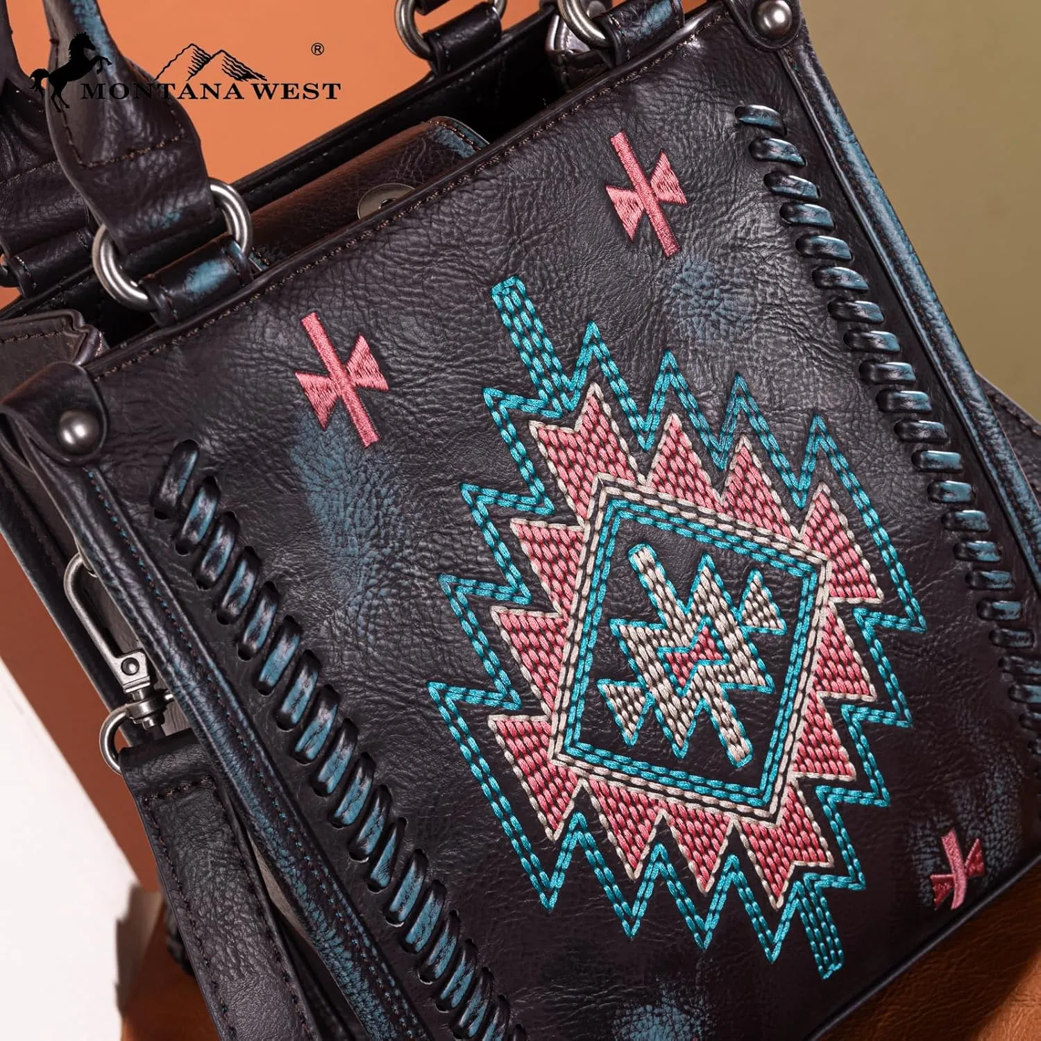 Montana West Western Women's Crossbody Handbag Ladies Small Crossbody Bags for Women Designer Top Handle Handbags