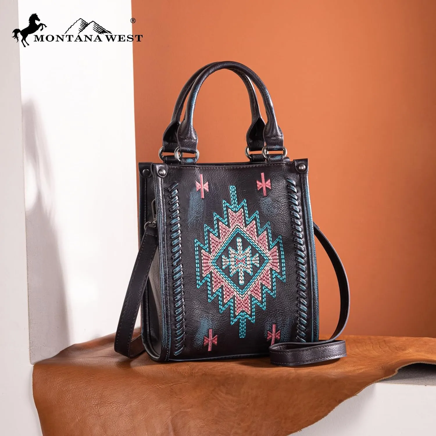 Montana West Western Women's Crossbody Handbag Ladies Small Crossbody Bags for Women Designer Top Handle Handbags