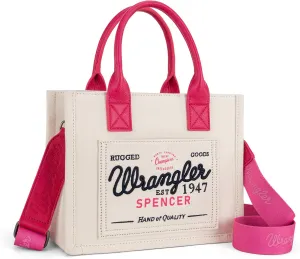 Montana West Wrangler Tote Bag for Women Retro Canvas Top Handle Purses and Handbags