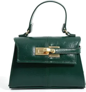 MOON CANTA Elegant Shoulder Bag – Small Handbag with Deluxe Textured Finish and Gold-Tone Hardware