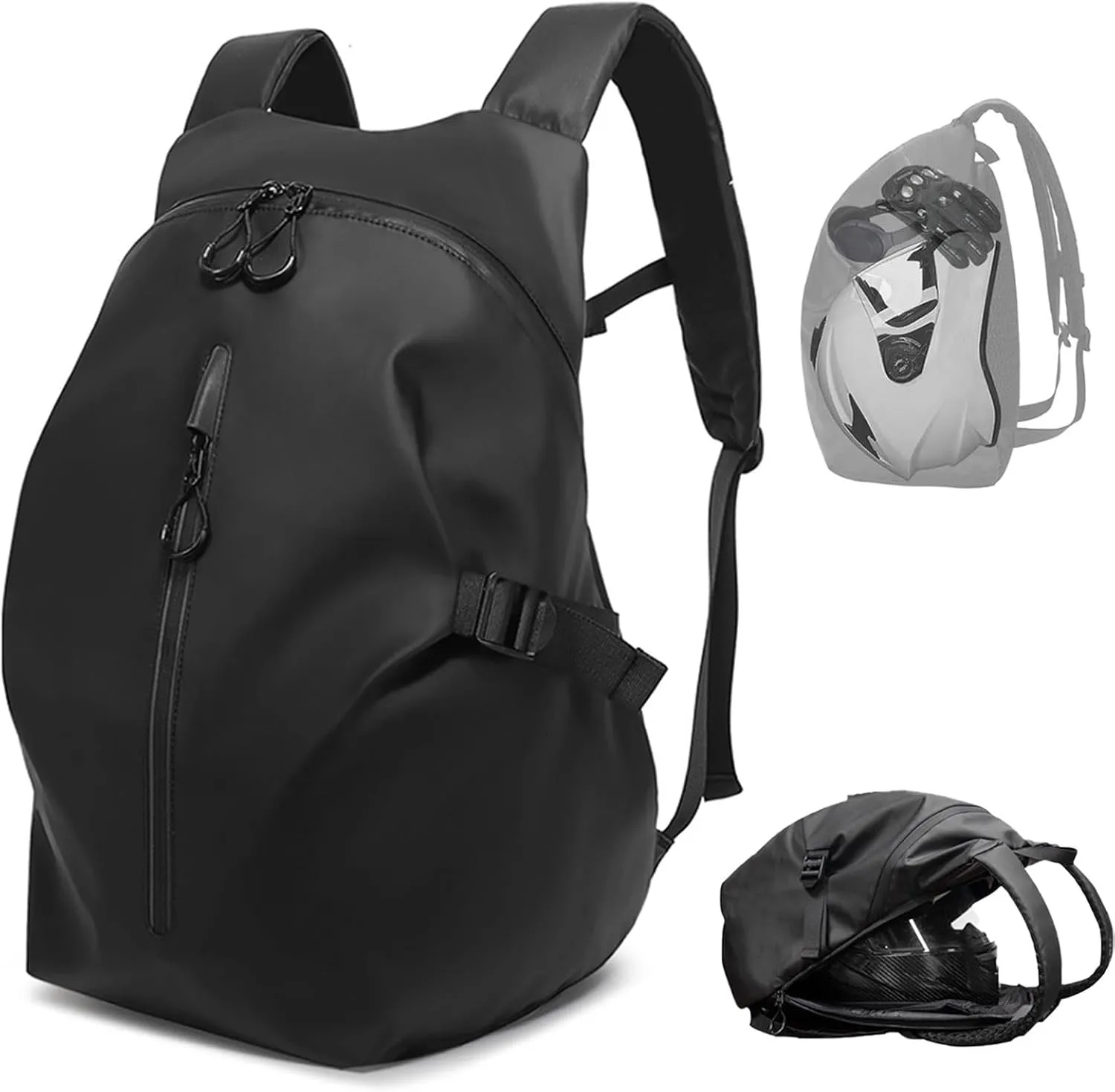 Motorcycle Backpack - Waterproof Helmet Backpack for Men, Travel