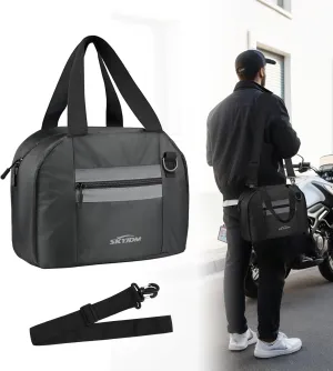 Motorcycle Helmet Bag, 30L Large Capacity Helmet Bag with Pocket & Strap,Waterproof Powersports Storage Bags with Soft Rubber Zips & Reflective Strip, Large