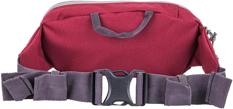 Mountainsmith Groove Lumbar Waist Fanny Hip Pack, Running, Hiking, Travel, Dog-Walking, Outdoor Activities with 2-way Zippered Pocket, Maroon Red