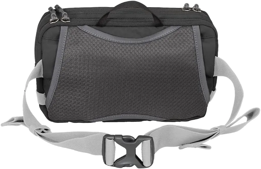 Mountainsmith Timber Lumbar Waist pack, Fly Fishing Fanny Pack and Tackle Storage Hip Bag, Hunting, and Outdoor Sport Activities, Black