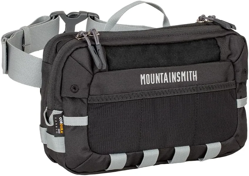 Mountainsmith Timber Lumbar Waist pack, Fly Fishing Fanny Pack and Tackle Storage Hip Bag, Hunting, and Outdoor Sport Activities, Black