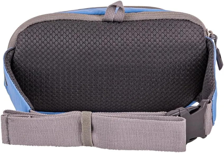 Mountainsmith Vibe Lumbar Waist Fanny Hip Pack, Running, Hiking, Travel, Dog-Walking, Outdoor Activities with 2 Zippered Pockets, Coronet Blue