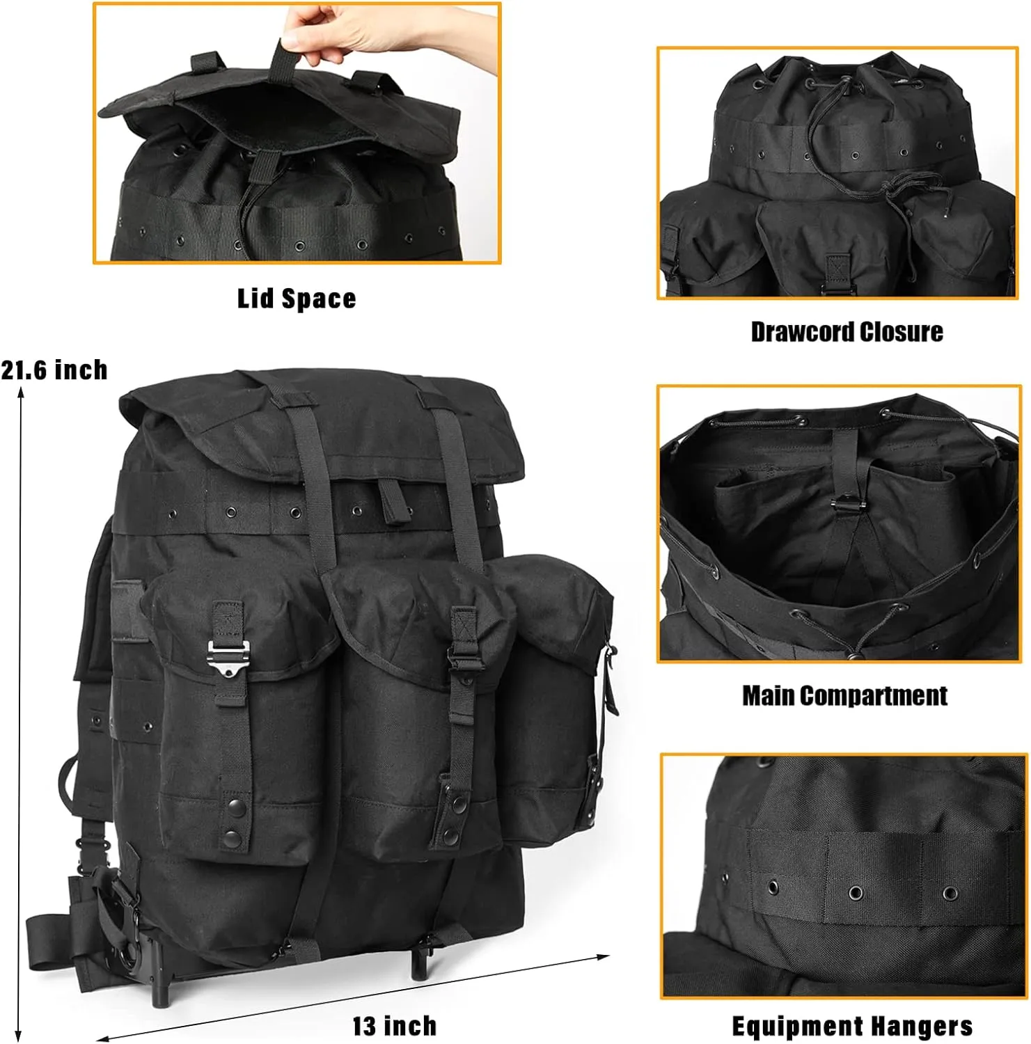 MT Military Alice Pack Army Survival Combat ALICE Rucksack Backpack