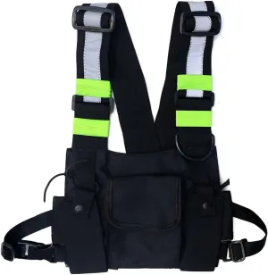 Multi-Pocket Chest Rig Bag Utility Vest Chest Bag for Men Hip Hop Chest Pack