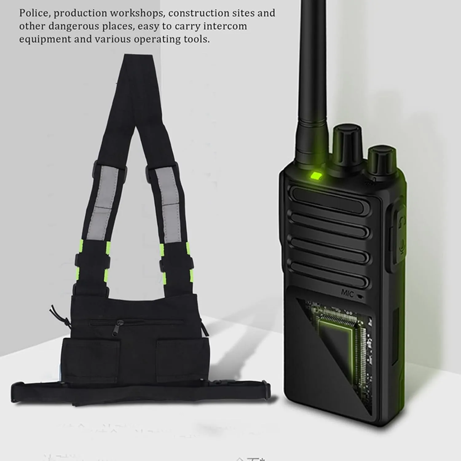 Multi-Pocket Chest Rig Bag Utility Vest Chest Bag for Men Hip Hop Chest Pack