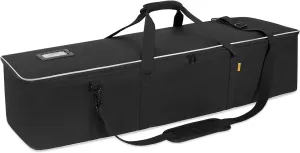 Multifunctional Tripod Bag 40 X 9.5 X 9.5 Inches / 101.5 X 24 X 24 cm Heavy Duty Tripod Carrying Case with Handle for Lights, Speakers, Cameras, Booms, Microphone Stands, Black