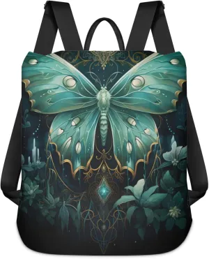 Mysterious Butterfly Anti-Theft Rucksack Fashion Backpack Travel Shoulder Bag Lightweight Waterproof Daypack Casual Backpacks For Women Men