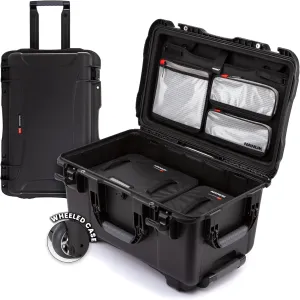 NANUK 938 Pro Photo with N-Cubik – Waterproof Travel Camera Hard Case with 17S & 17M N-Cubik Insert and Wheels, 23.8” x 15.5” x 13.2”, Dustproof and Impact-Resistant, Ideal for Heavy Loads – Black