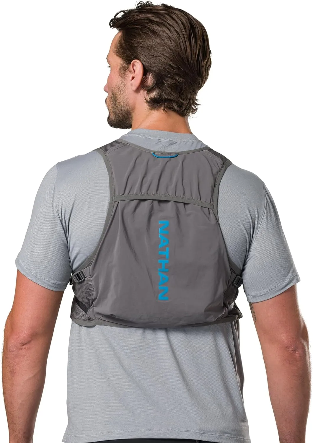 Nathan Hydration Vest - Lightweight, Quick-Fit Fix, Reflective, 4L Storage, Six Pockets, Two 14oz Flasks, Pinnacle Breeze