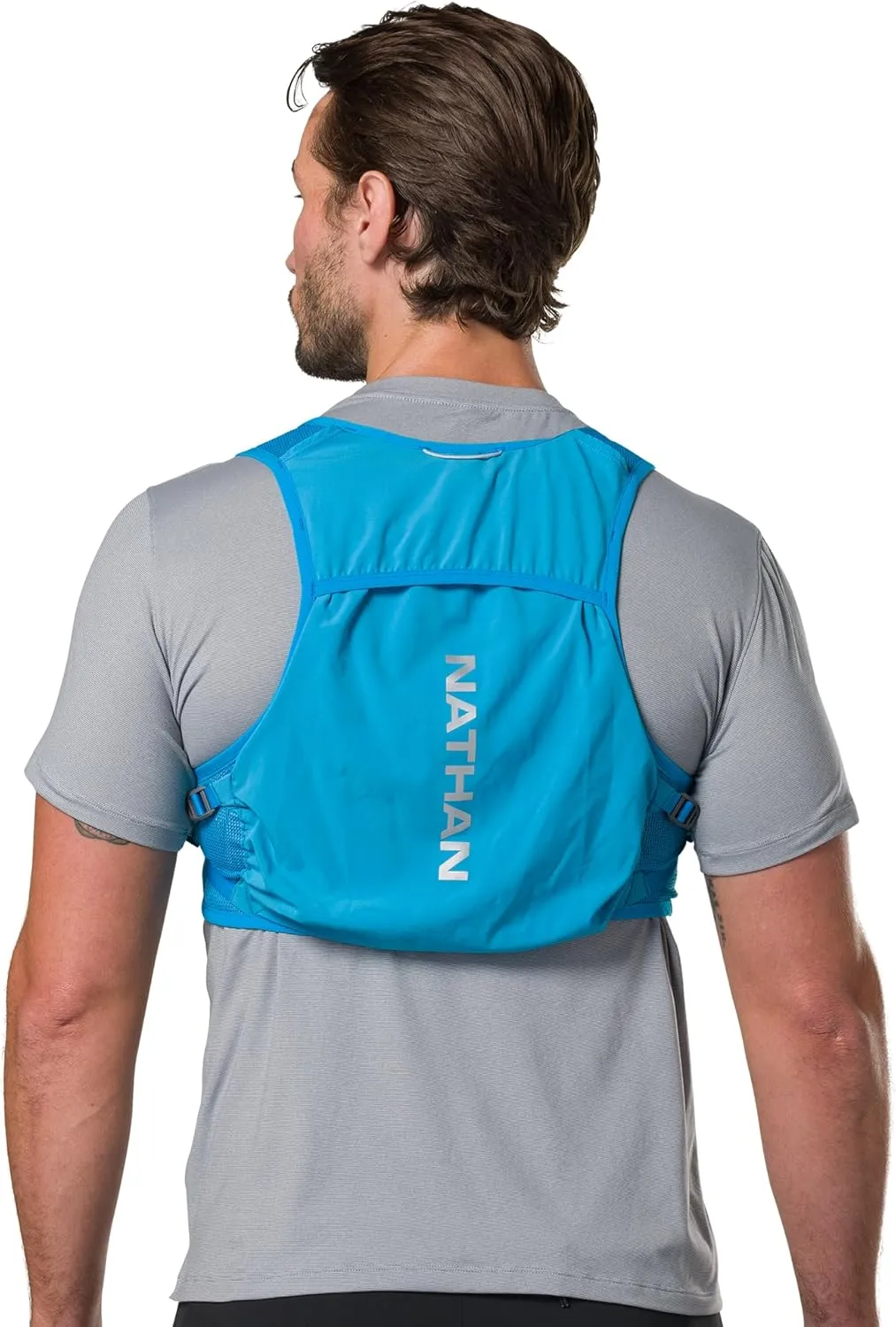 Nathan Hydration Vest - Lightweight, Quick-Fit Fix, Reflective, 4L Storage, Six Pockets, Two 14oz Flasks, Pinnacle Breeze