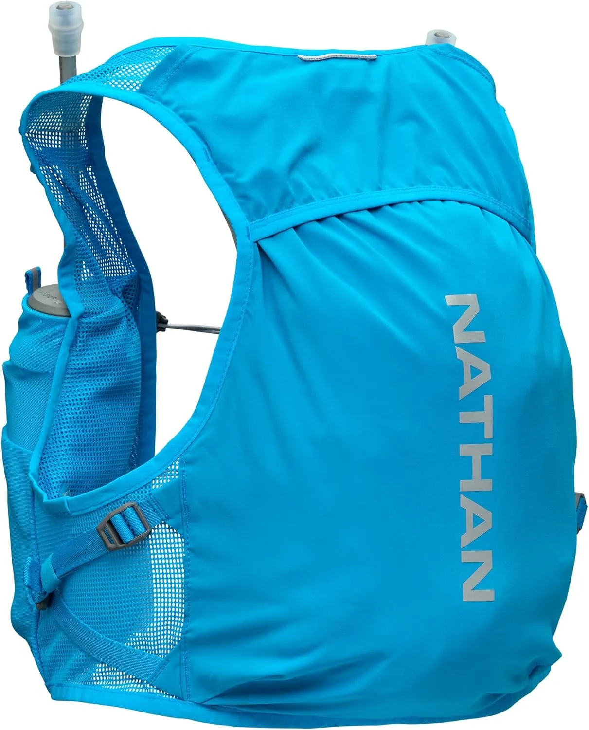 Nathan Hydration Vest - Lightweight, Quick-Fit Fix, Reflective, 4L Storage, Six Pockets, Two 14oz Flasks, Pinnacle Breeze