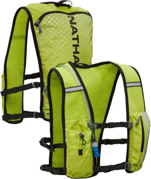Nathan Hypernight QuickStart 2.0 4 Liter Hydration Pack w/ 1.5L Bladder, Reflective to Be Seen at Night, Front Water Bottle Pockets, Moisture Wicking, Unisex