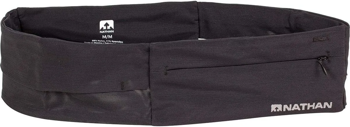 Nathan Running Belt – The Zipster Lite – Waist Pack with 2 Zippers. Bounce Free Pouch/Lightweight/Runners Fanny Pack. Fits All iPhones, Android, Samsung. for Men and Women.
