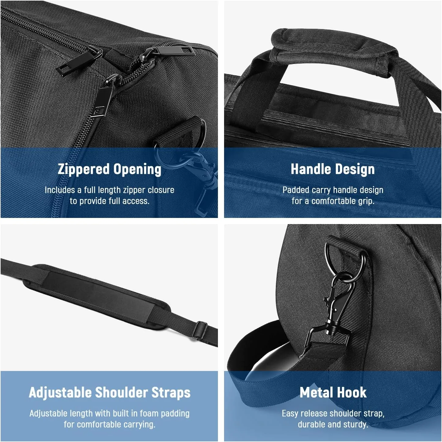 Neewer Tripod Carrying Case, Heavy Duty Waterproof Nylon Bag with Handles & Shoulder Straps, Compact Case with Full Length Zippered Closure, External Pocket for Light Stand/Boom Stand/Tripod