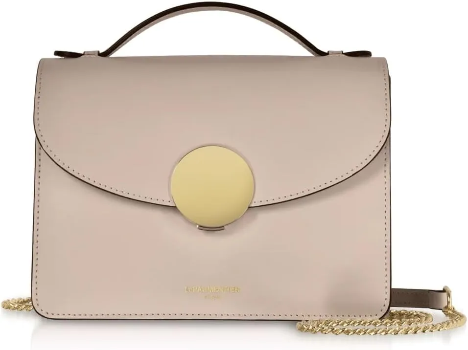 New Ondina Top Handle Shoulder Bag, Calf Leather, Gold Hardware, 8.5 x 6.3 x 3.5 inches