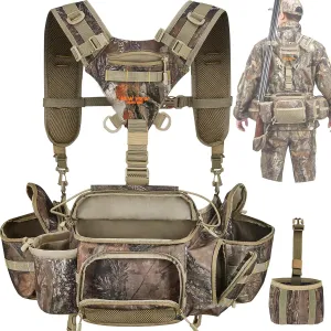 NEW VIEW Hunting Fanny Waist Pack for Men, Camo Waist Pack for Hunter, Fanny Hunting Backpack with Rifle & Bow Holder