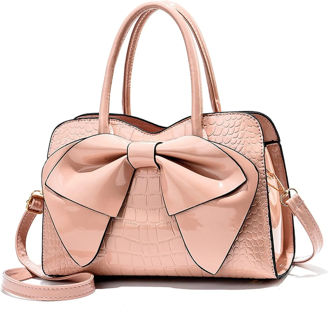 NICOLE & DORIS Handbags for Women Fashion Top Handle Bags Patent Leather Tote Bag Party Clutch Bag Crossbody Shoulder Bags
