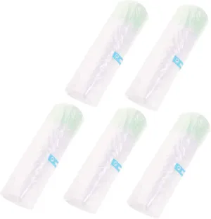 NOLITOY 5 Rolls Portable Toilet Pouch Travel Urinal Bags for Disposable Cleaning Toilet Bags for Public Restrooms Convenient Drawstring Design for Camping Outdoor Activities