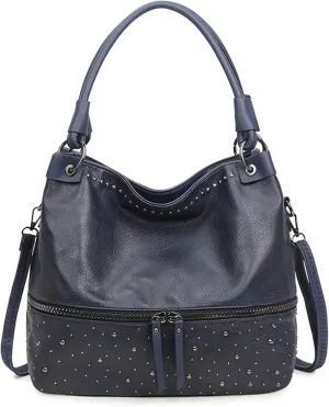 NOTAG Handbags for Women Fashion Purses and Handbags PU Leather Rivet Shoulder Crossbody Bags