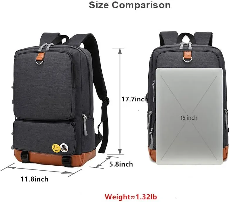 Novelty Hazbin Hotel Printed Bookbag Casual Daily Backpack-Lightweight Laptop Rucksack for Hiking,Outdoor