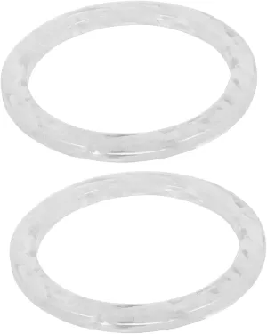 OHPHCALL Contrast Bracelet Set of 2 Resin Bag Handles Handle Wrap for Bag Stylish Bag Resin Handles Bag Handle Rings DIY Handbag Accessory