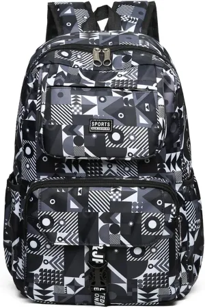 ORILOOSEN Leisure Backpack for Girls,School Bookbags for Primary and Middle School,Water Resistan Backpack (Black), Medium