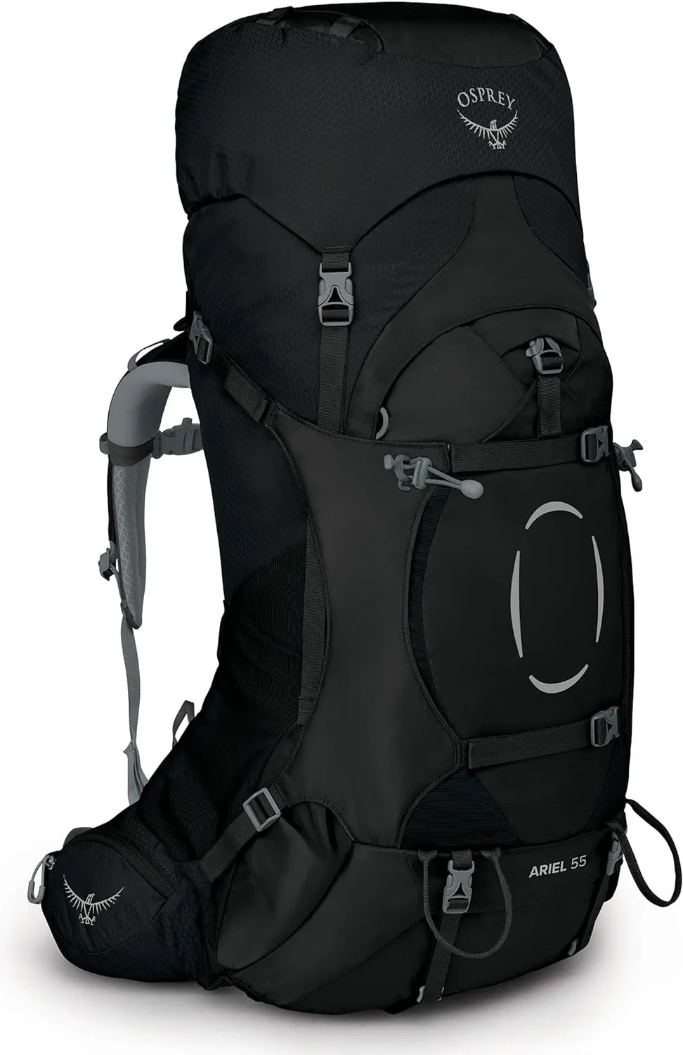 Osprey Ariel 55L Women's Backpacking Backpack, Black, WXS/S