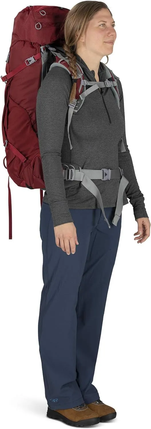 Osprey Ariel 55L Women's Backpacking Backpack, Black, WXS/S