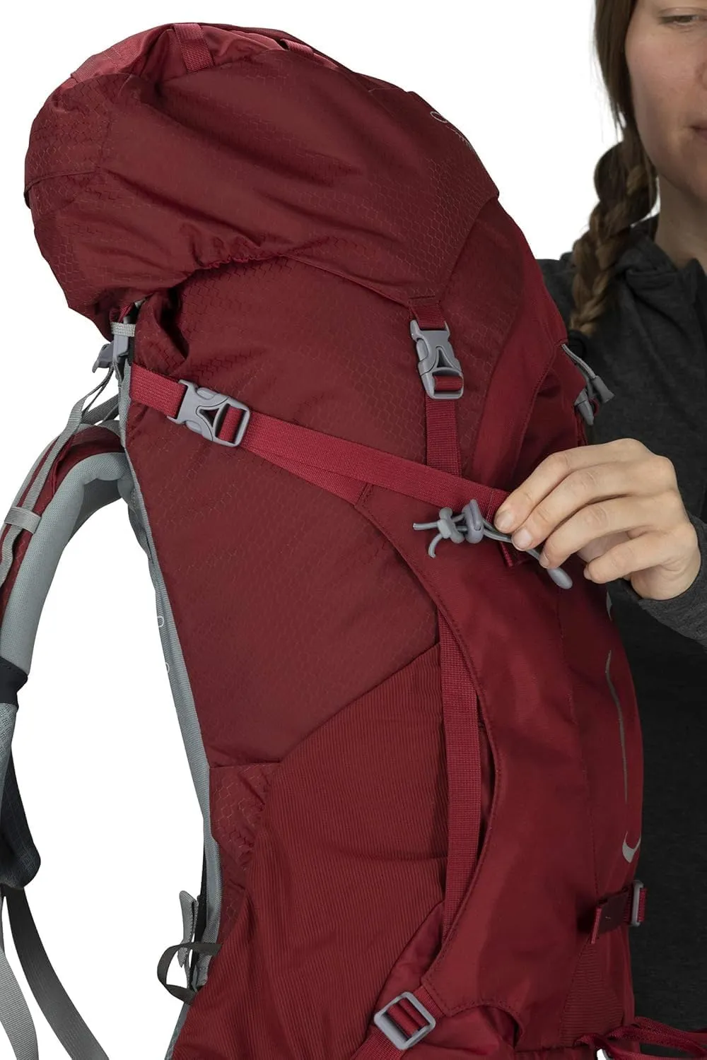 Osprey Ariel 55L Women's Backpacking Backpack, Black, WXS/S